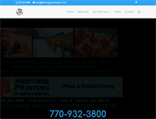 Tablet Screenshot of heritageprintinginc.com